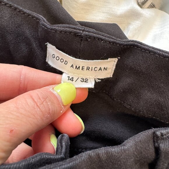Good American Women's Good Legs Black Skinny Jeans Size 14 - Picture 6 of 7